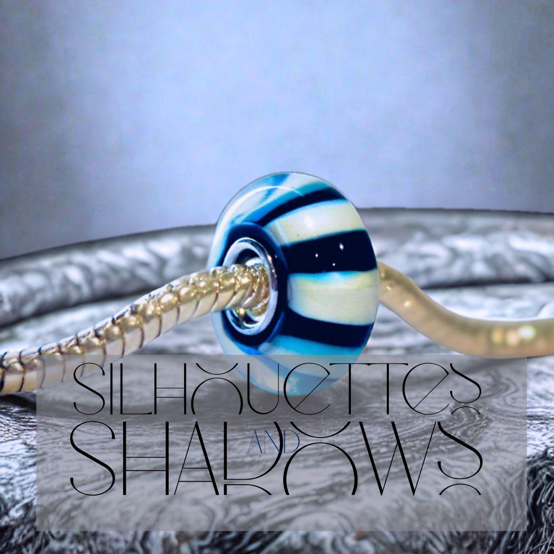 Murano Glass Flower Charm: Sterling Silver S925 Pandora Style