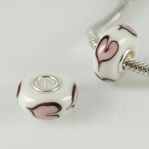 Murano Glass Charm: S925 Sterling Silver Core, Pandora Compatible