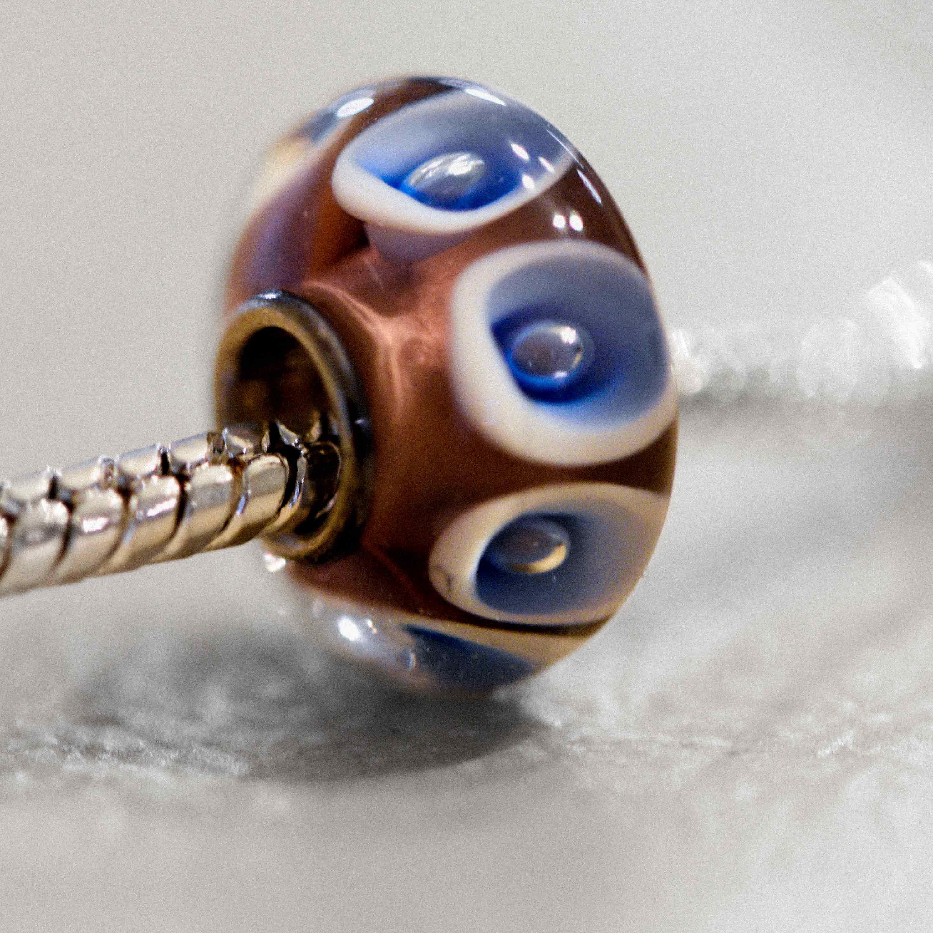 Murano Glass Charm: S925 Sterling Silver, Fits Pandora Bracelets