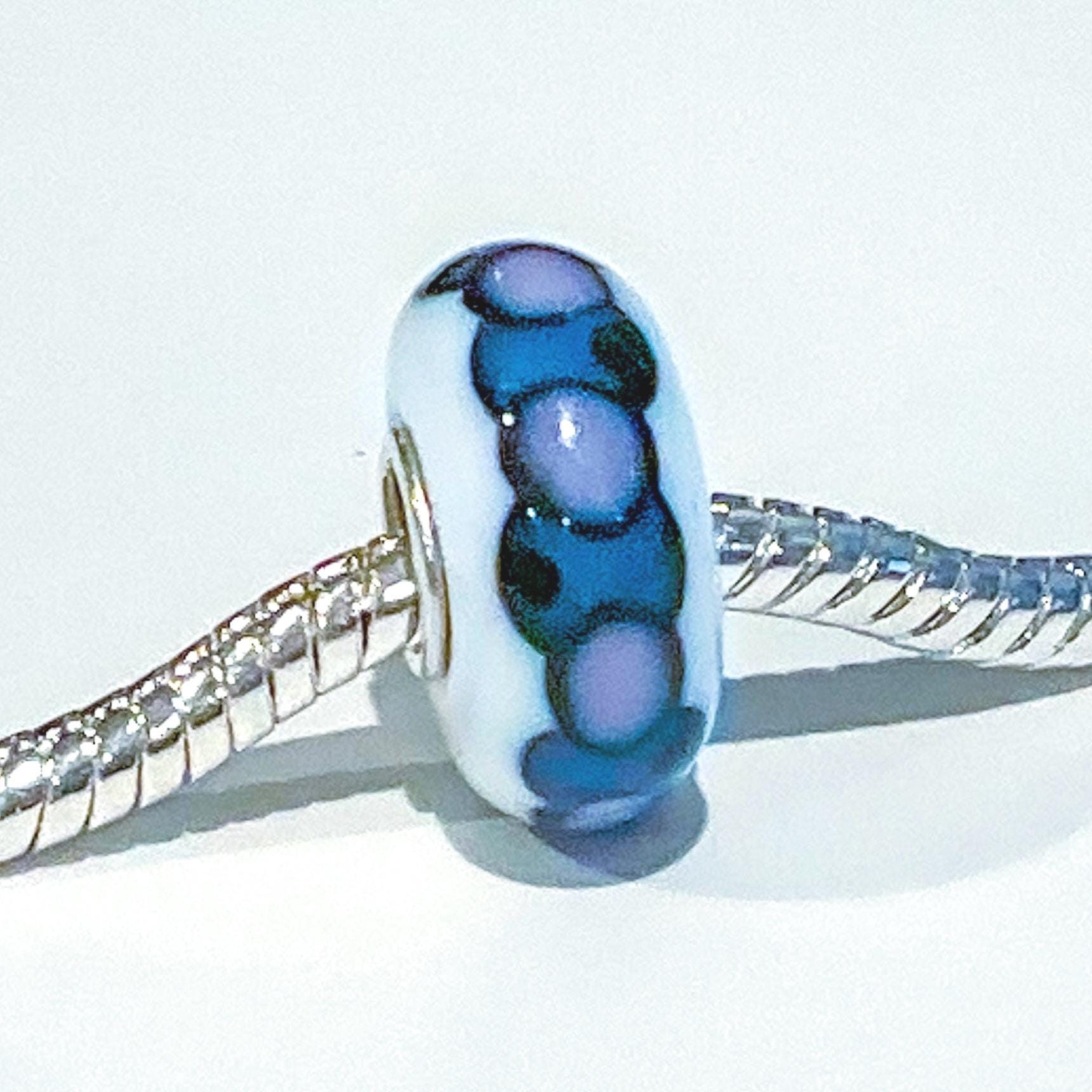 Murano Glass Charm: Sterling Silver S925, Fits Pandora Bracelets