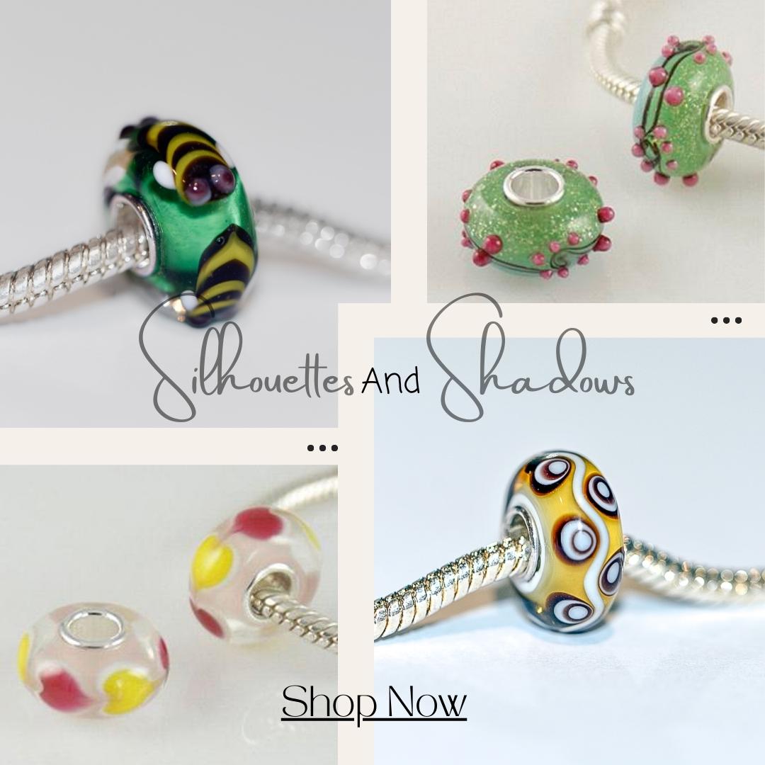 Murano Glass Charm: Sterling Silver S925, Fits Pandora Bracelets