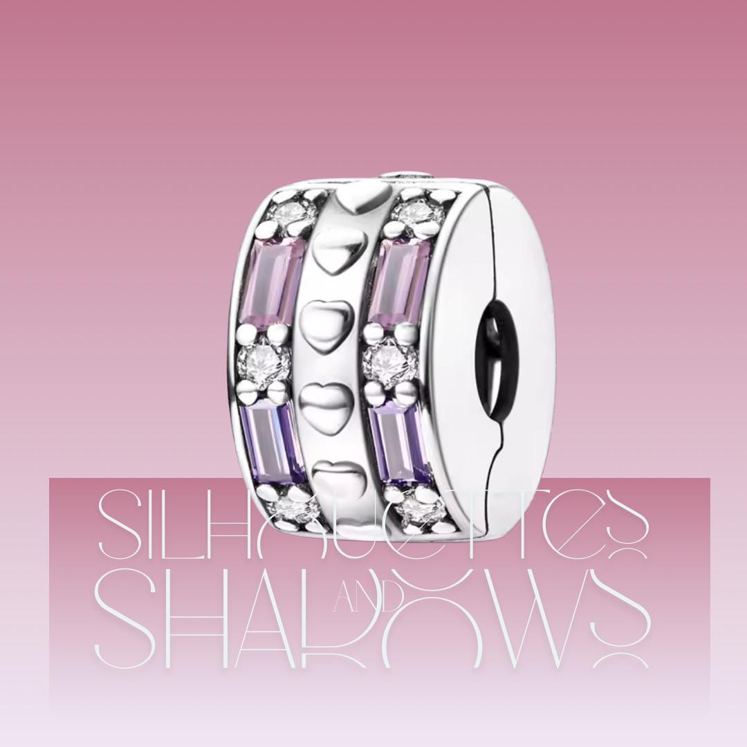Rose Gold Heart  Charm:  Pandora Compatible