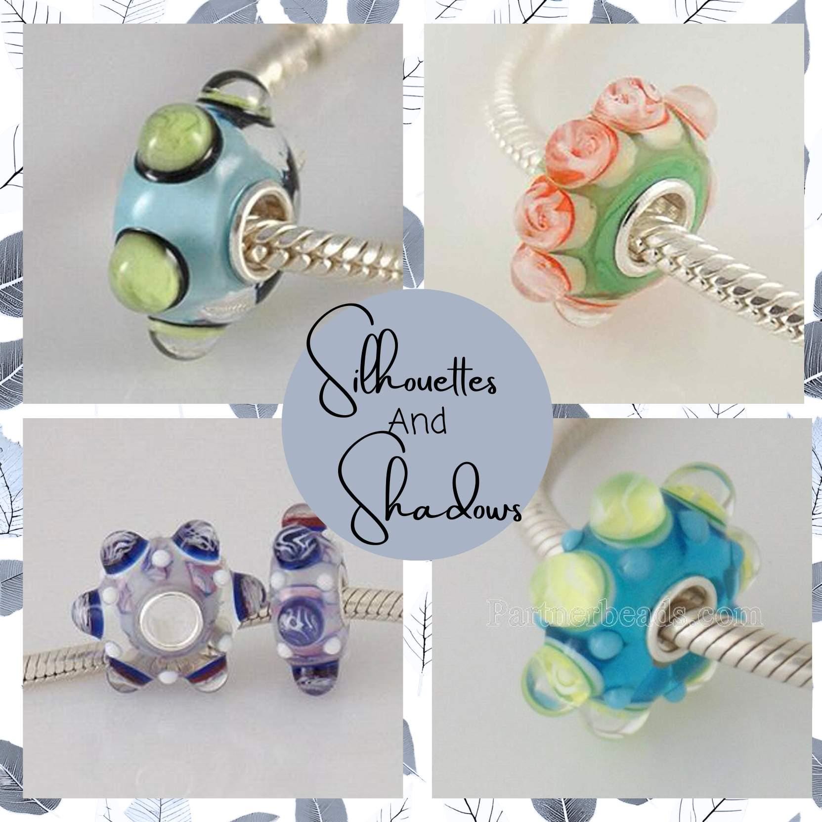 Murano Glass Charm: S925 Sterling Silver, Fits Pandora Bracelets