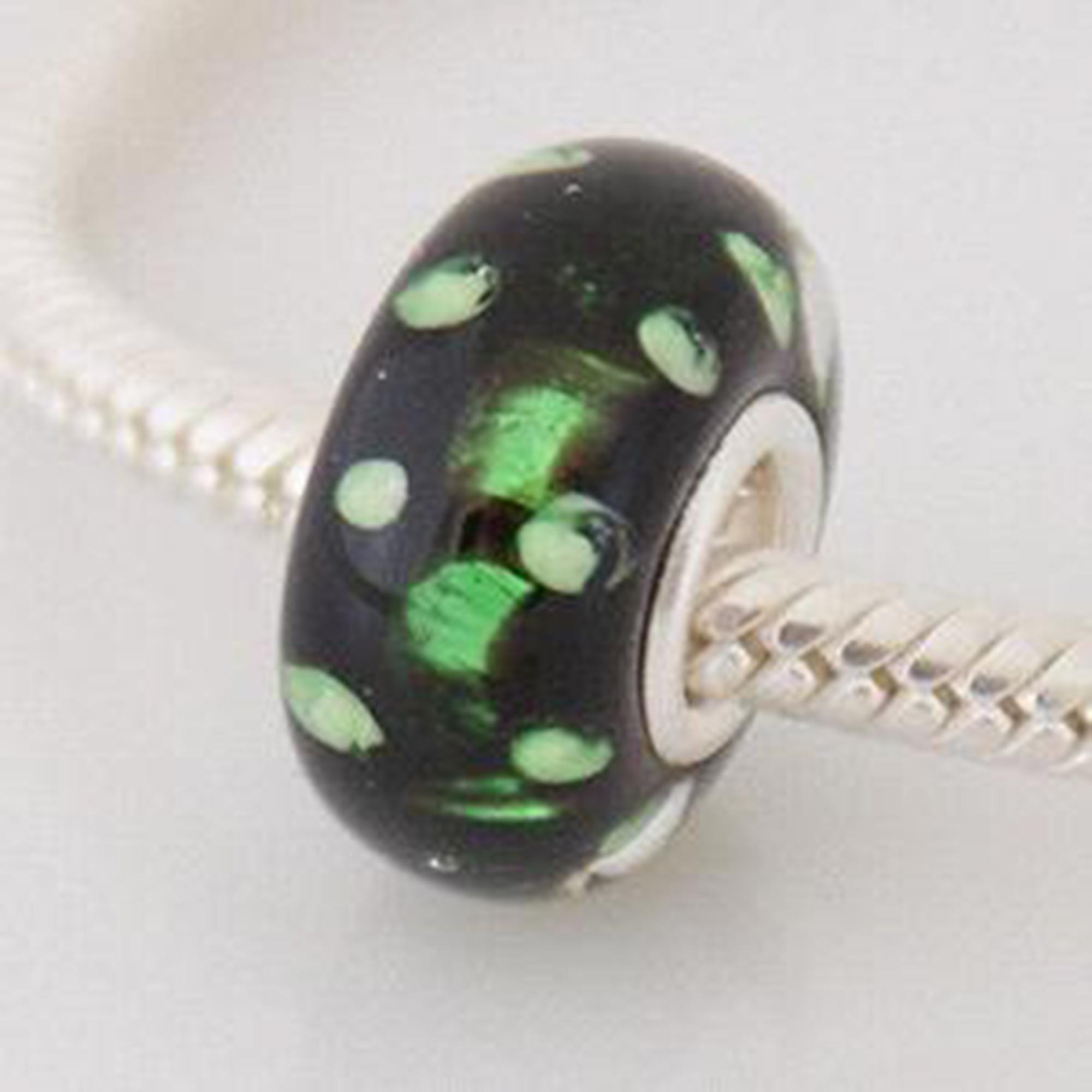 Murano Glass Sterling Silver Charm: Pandora Compatible