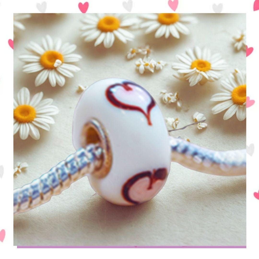 Murano Glass Charm: S925 Sterling Silver Core, Pandora Compatible