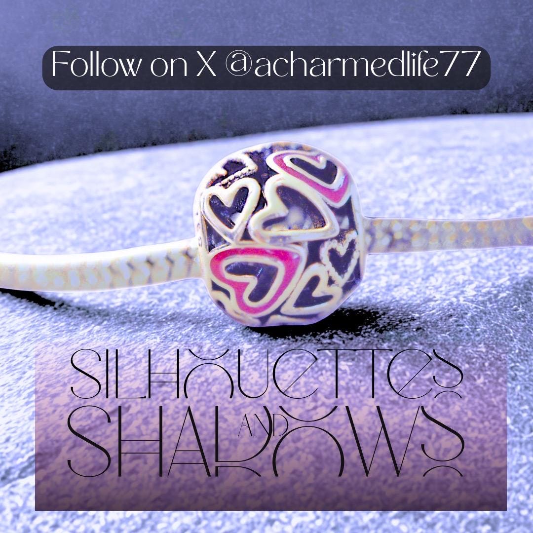 Sterling Silver .925 - Hearts Barrel Slider Charm -Comes with Free Bracelet! - 30% off 3 Charms through 10/6