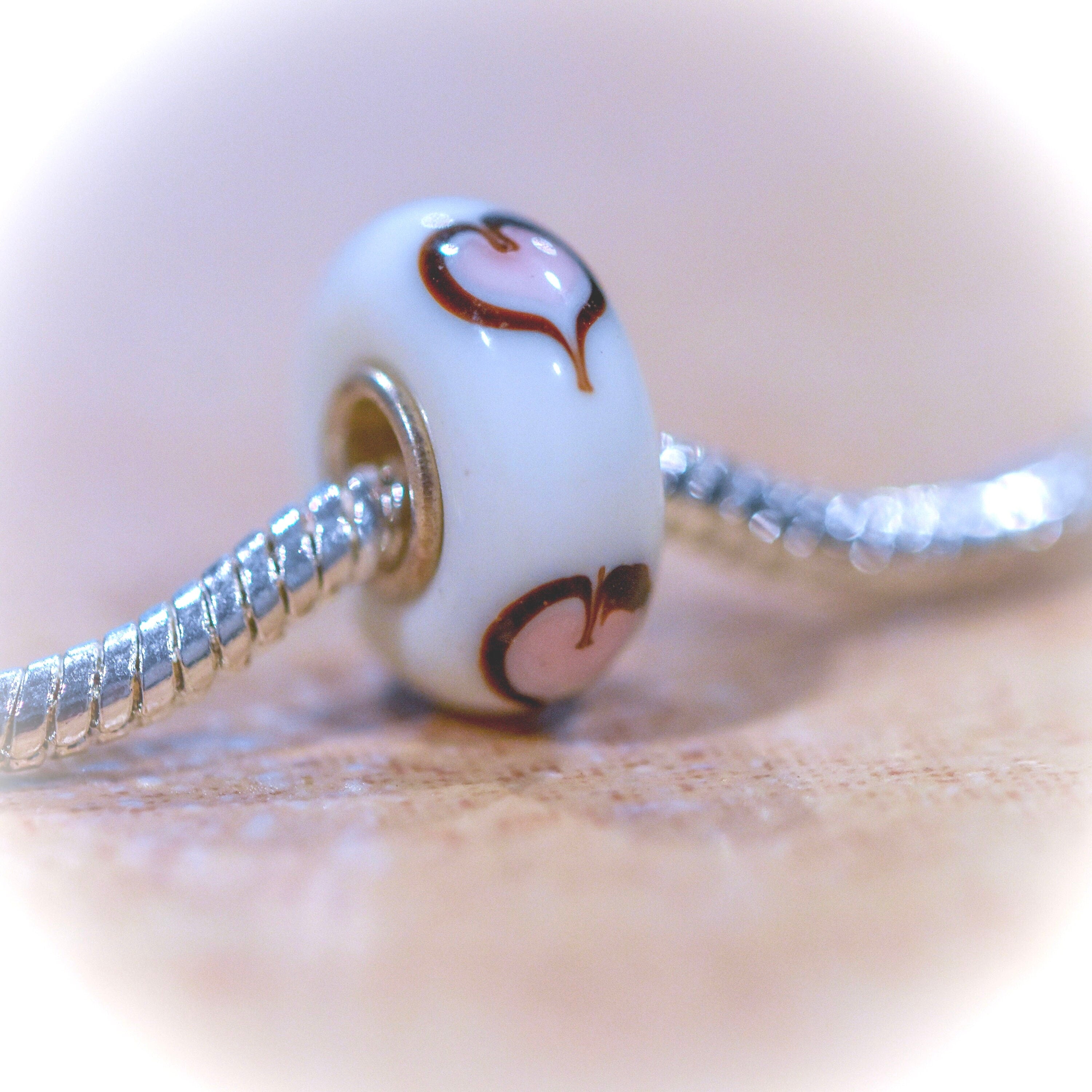 Murano Glass Charm: S925 Sterling Silver Core, Pandora Compatible